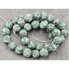 Яшма матова 10 мм трав'яниста довжина 36-37 см
