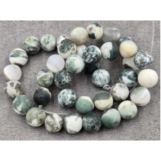 Агат 10,4-10,6 мм моховий матовий довжина 36-37 см