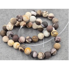 Яшма 8,7-8,9 мм черепахова матова довжина 36-37 см