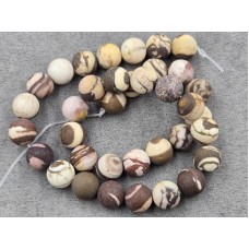 Яшма 10,5-10,7 мм черепахова матова довжина 36-37 см