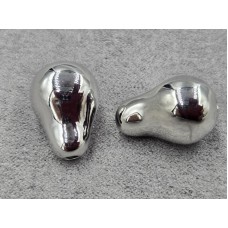 Бусина 13*19 мм колір сталь (гіпоалергений сплав)