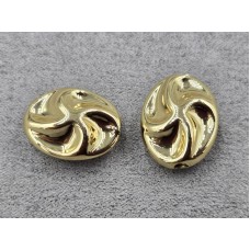 Бусина 14*8*18 мм колір лимонне золото (гіпоалергений сплав)