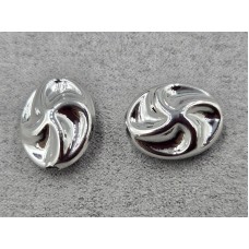 Бусина 14*8*18 мм колір сталь (гіпоалергений сплав)