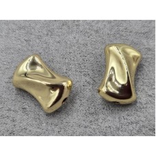 Бусина 10*18 мм колір лимонне золото (гіпоалергений сплав)