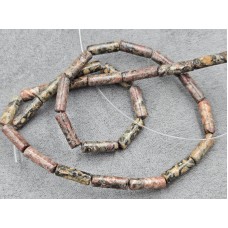 Яшма леопардовая ~4,5*14-16 мм длина 39-40 см