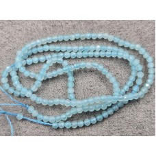 Амазонит 2,2-2,4 мм грань длина 38 см