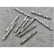 Трубочка 1,5*15 мм 10 шт цвет сталь (гиппоаллергенный сплав)