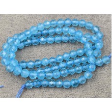 Топаз блакитний 4 мм грань довжина 37-38 см