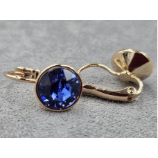 Серьги Xuping 10 мм высота 18 мм цвет 18к