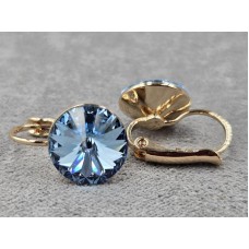 Серьги Xuping 11 мм высота 18 мм цвет 18к