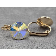 Серьги Xuping 11 мм высота 17 мм цвет 18к