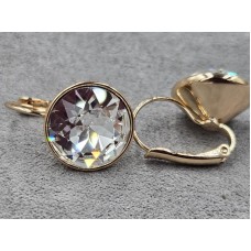 Серьги Xuping 15 мм высота 23 мм цвет 18к