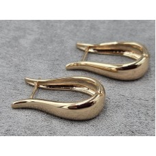 Сережки Xuping 7 мм висота 28 мм англійський замок колір 18к