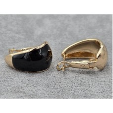 Сережки Xuping 11 мм висота 18 мм колір 18к