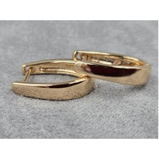 Сережки Xuping 4 мм висота 18 мм англійський замок колір 18к