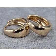 Сережки Xuping 6 мм висота 15 мм круглий замок колір 18к