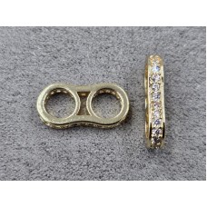 Бусина 9*3*17 мм колір золото (гіпоалергений сплав)