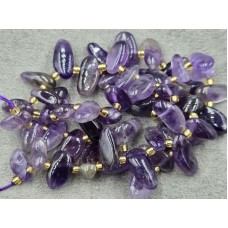 Крихта аметист ~4-6*10-17 мм довжина 38-39 см