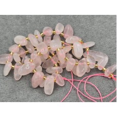 Крихта рожевий кварц ~4-6*10-17 мм довжина 39 см