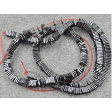 Гематит рондель квадрат 4 мм довжина 39-40 см