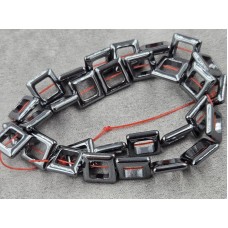 Гематит квадрат 13 мм довжина 39-40 см