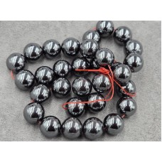 Гематит куля 13,5-14 мм довжина 39-40 см