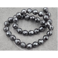 Гематит шарик 10 мм грань длина 36-37 см