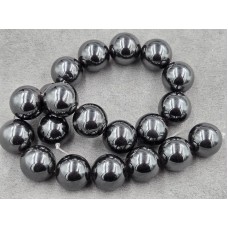 Гематит шарик 20 мм длина 39-40 см