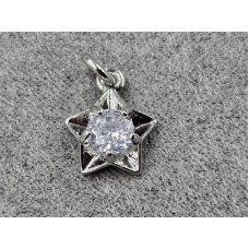 Подвеска 10 мм цвет сталь (гиппоаллергенный сплав)