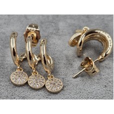 Гвоздики Xuping 14 мм высота 18 мм цвет 18к