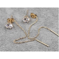 Гвоздики Xuping 6 мм высота 7 см цвет 18к