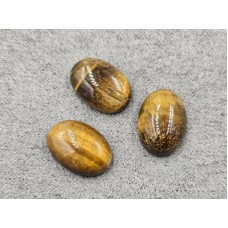 Кабошон из тигрового глаза 10*14 мм 