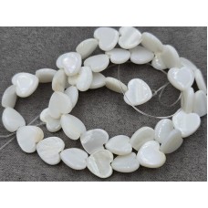 Майорка (перламутр) серце 10 мм довжина 38 см