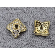 Обіймач 8 мм колір золото (гіпоалергений сплав)