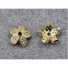 Обіймач 10 мм колір золото (гіпоалергений сплав)