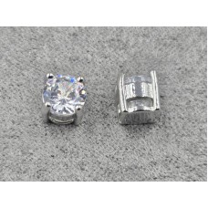 Бусина 6 мм колір сталь (гіпоалергений сплав)