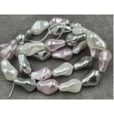 Майорка барокко (стекло) ~ 10*16 мм цвет микс длина 39-40 см