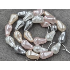 Майорка барокко (стекло) ~ 10*16 мм цвет микс длина 39-40 см