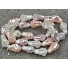 Майорка барокко (стекло) ~ 10*16 мм цвет микс длина 39-40 см