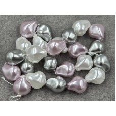 Майорка барокко (стекло) ~ 15*18 мм цвет микс длина 39-40 см