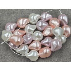 Майорка барокко (стекло) ~ 15*18 мм цвет микс длина 39-40 см