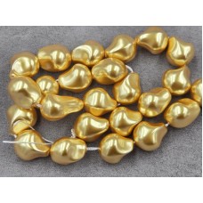 Майорка барокко (стекло) ~ 15*18 мм цвет золото длина 39-40 см