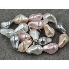 Майорка барокко (стекло) ~ 15*23 мм цвет микс длина 39-40 см