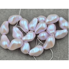 Майорка барокко (стекло) ~ 15*23 мм цвет неоновый розовый длина 39-40 см