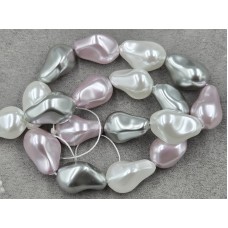 Майорка барокко (стекло) ~ 15*23 мм цвет микс длина 39-40 см