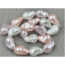 Майорка барокко (стекло) ~ 15*23 мм цвет микс длина 39-40 см