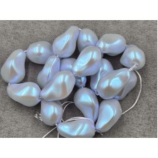 Майорка барокко (стекло) ~ 15*23 мм цвет неоновий голубой длина 39-40 см