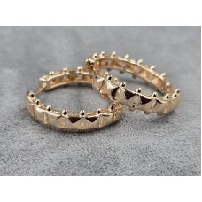 Сережки 5 мм висота 20 мм колір золото (мед. сплав)