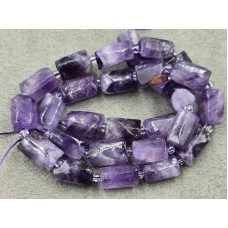 Аметист циліндр 8*11 мм довжина 39-40 см