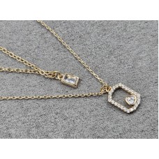 Колье Xuping 8*12+4*6 мм длина 45+42+5 см цвет золото 18к